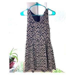 Black & White Patterned Dress